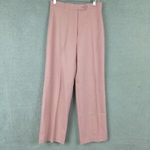 Vtg Tami Womens Pants Trouser Wool Blend Blush Pink High Rise Straight 29